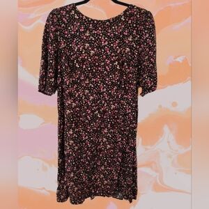 Old Navy Fit & Flare Puffed Sleeves Mini Dress